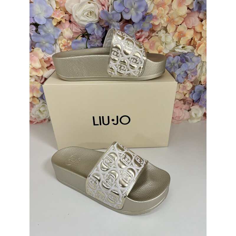Slippers Mykonos Gold Liu Jo 1745