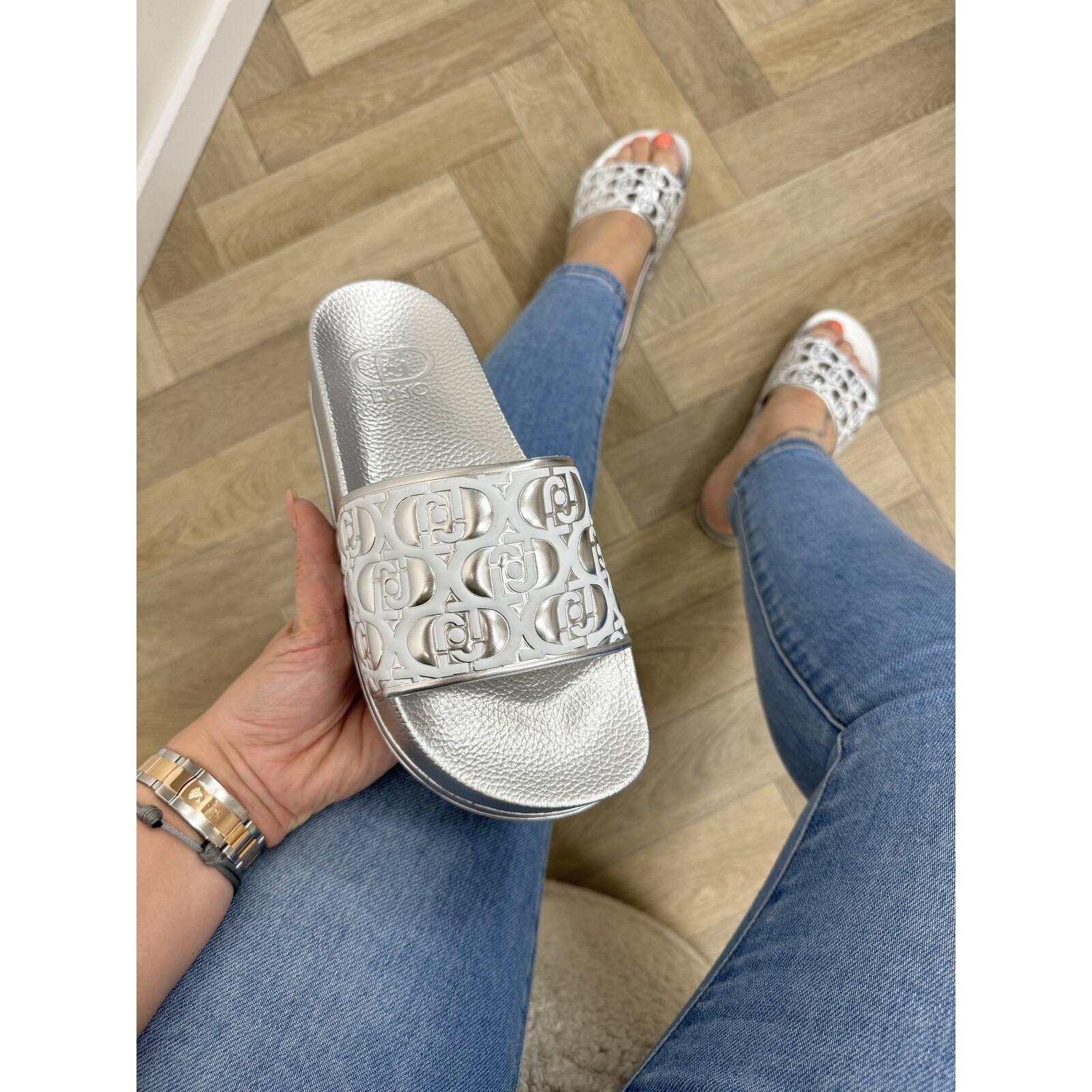 Liu-Jo Slippers Mykonos Silver Liu Jo 1746