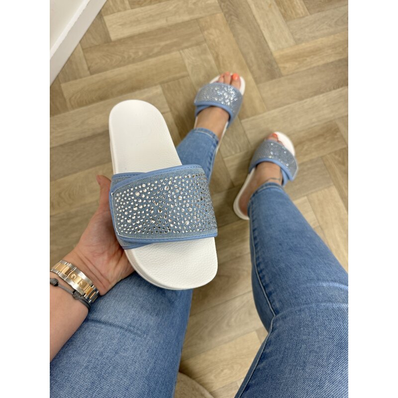 Slippers Mykonos Denim Strass Liu Jo 1744