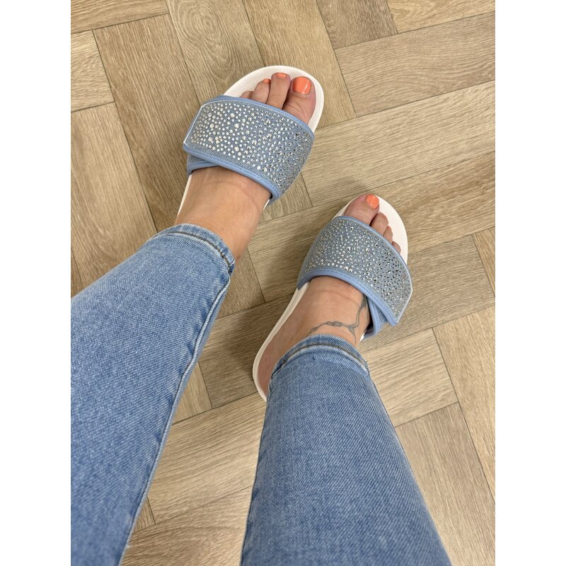 Slippers Mykonos Denim Strass Liu Jo 1744