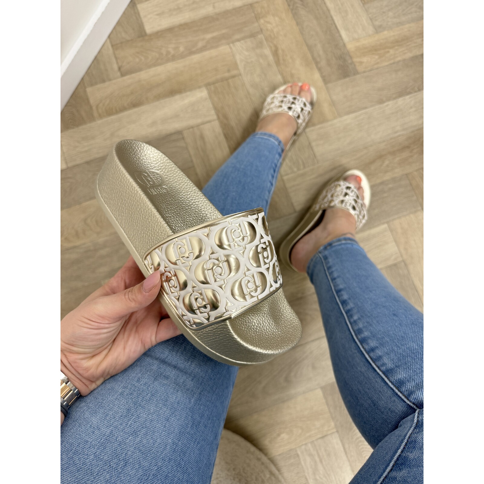 Liu-Jo Slippers Mykonos Gold Liu Jo 1745