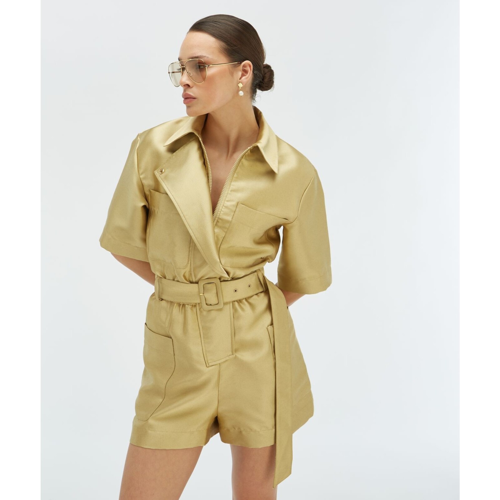 JoshV Playsuit Maxime Dull Gold JoshV
