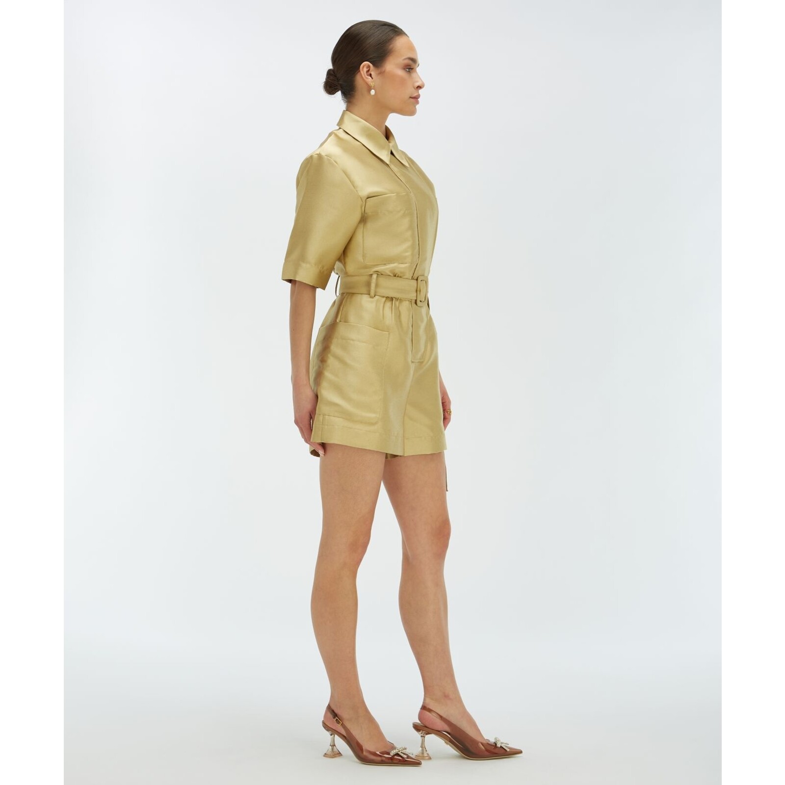 JoshV Playsuit Maxime Dull Gold JoshV