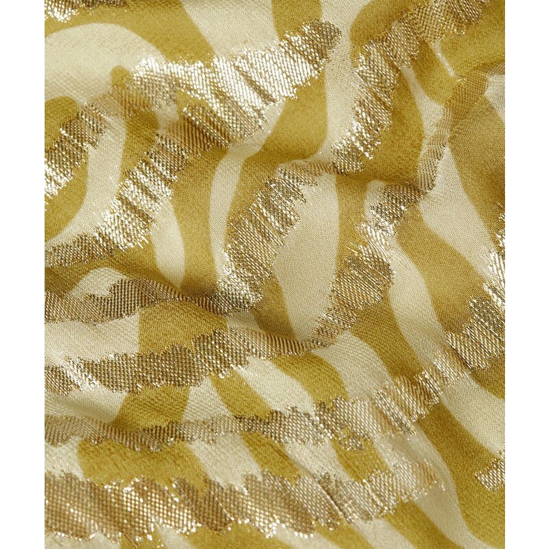 Overslag Jurk  Aliya Lurex  Gold Green JoshV