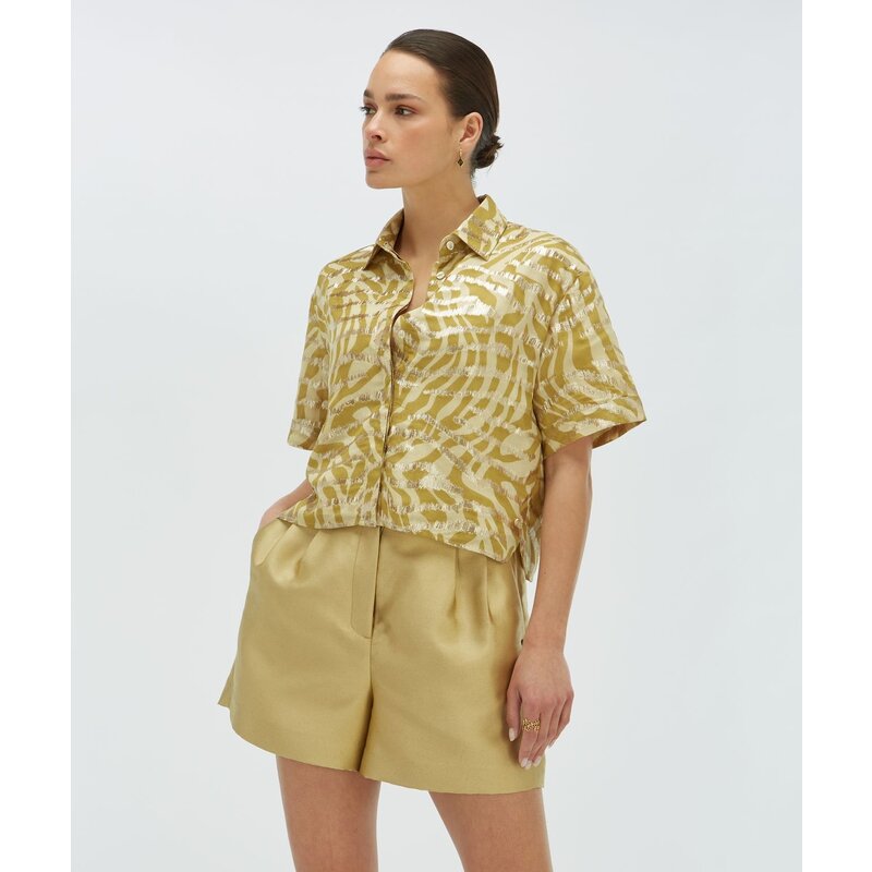 Blouse  Ziya Lurex Gold Green JoshV