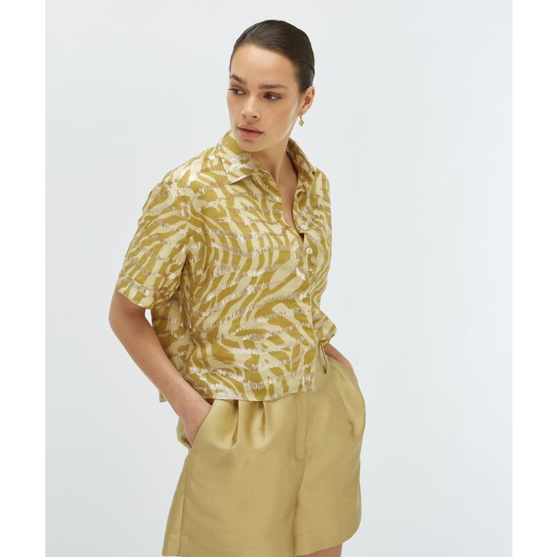 Blouse  Ziya Lurex Gold Green JoshV