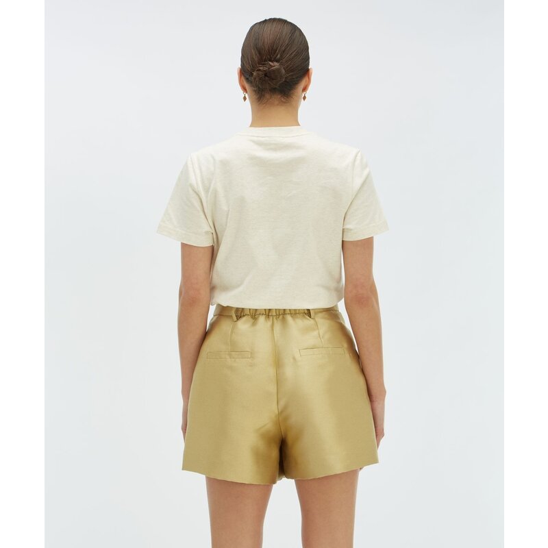 T-shirt Dorie Bow Ecru Melange JoshV