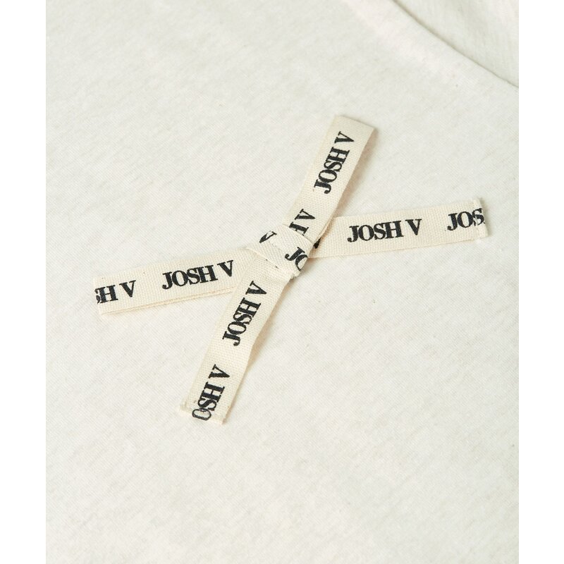 T-shirt Dorie Bow Ecru Melange JoshV