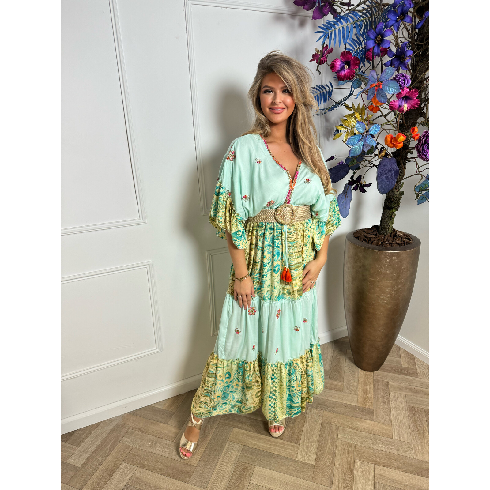 Long dress celina mint