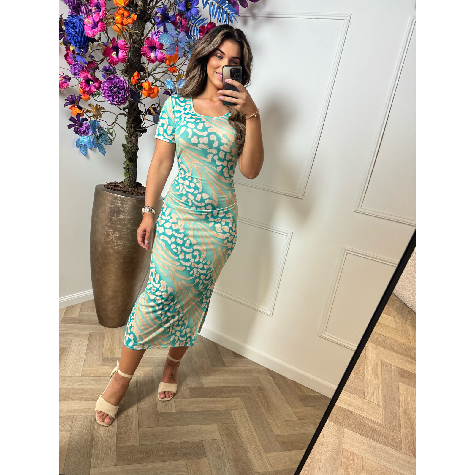 dress animal travel turquoise