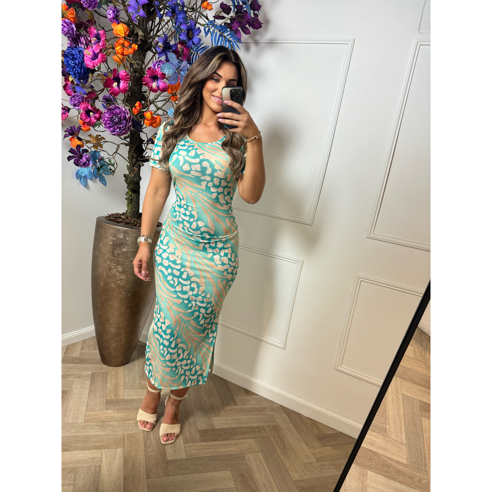 dress animal travel turquoise