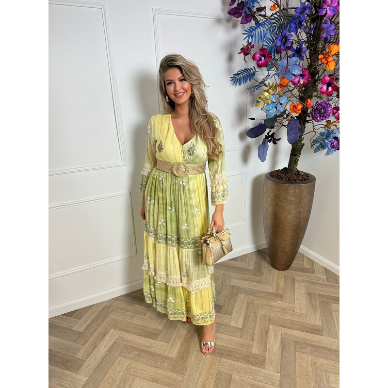 Long dress saint Tropez 9053 yellow