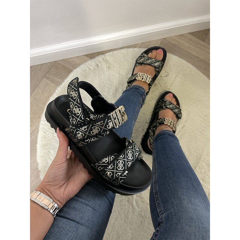 Sandaal Fabelis black gold Guess 530