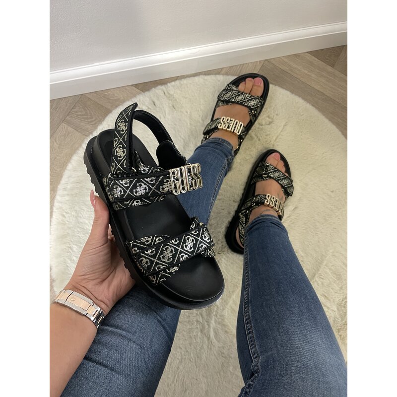 Sandaal Fabelis black gold Guess 530