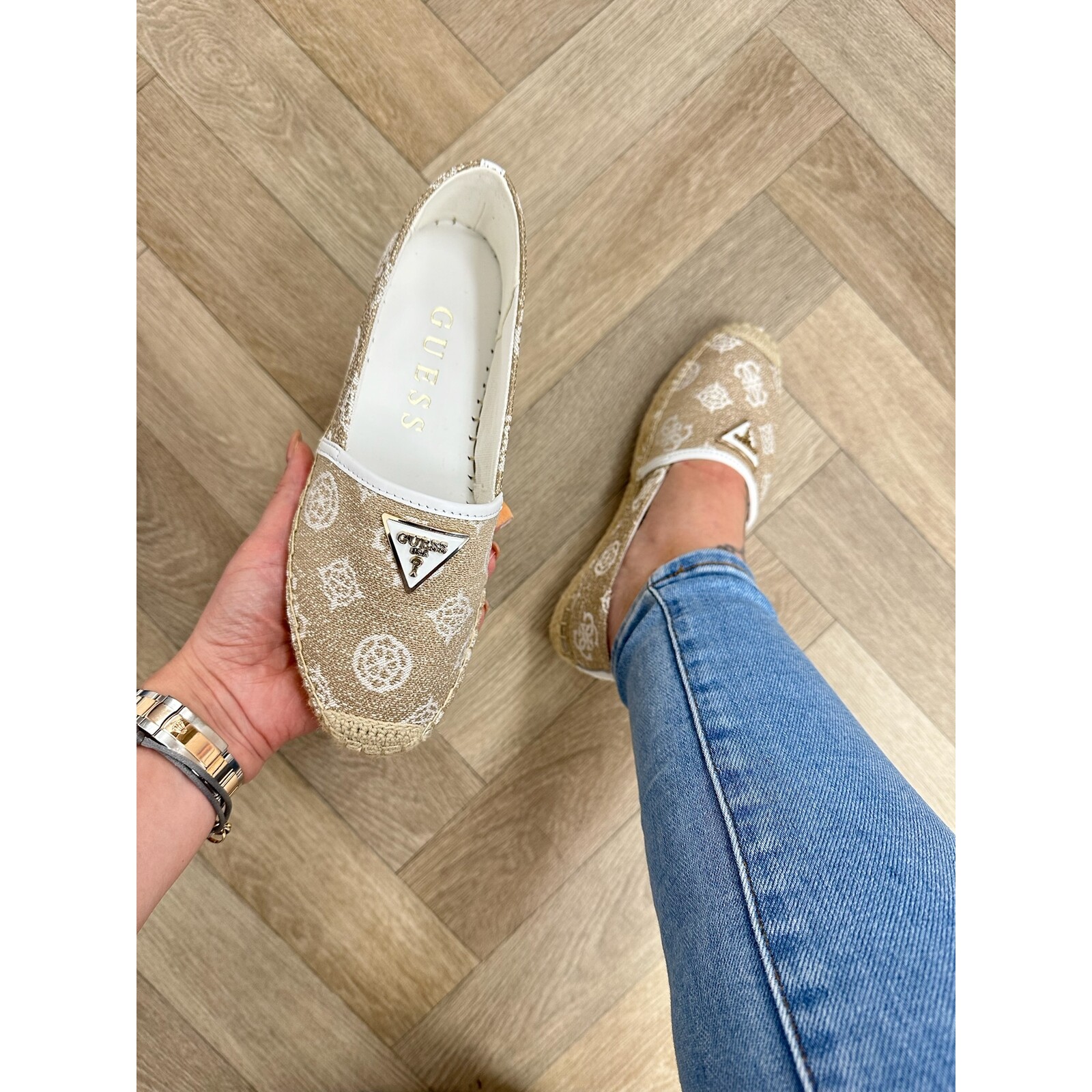 Guess Espadrilles Logo White Guess 531