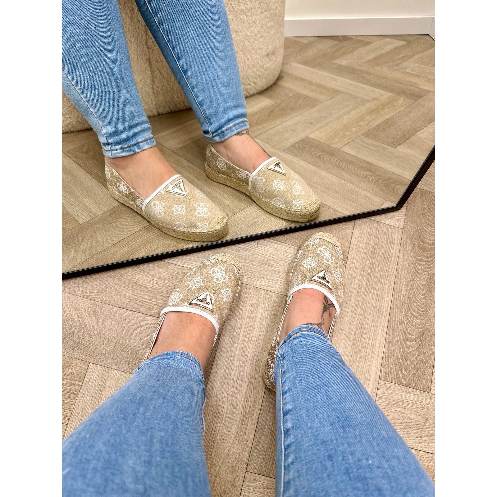 Guess Espadrilles Logo White Guess 531