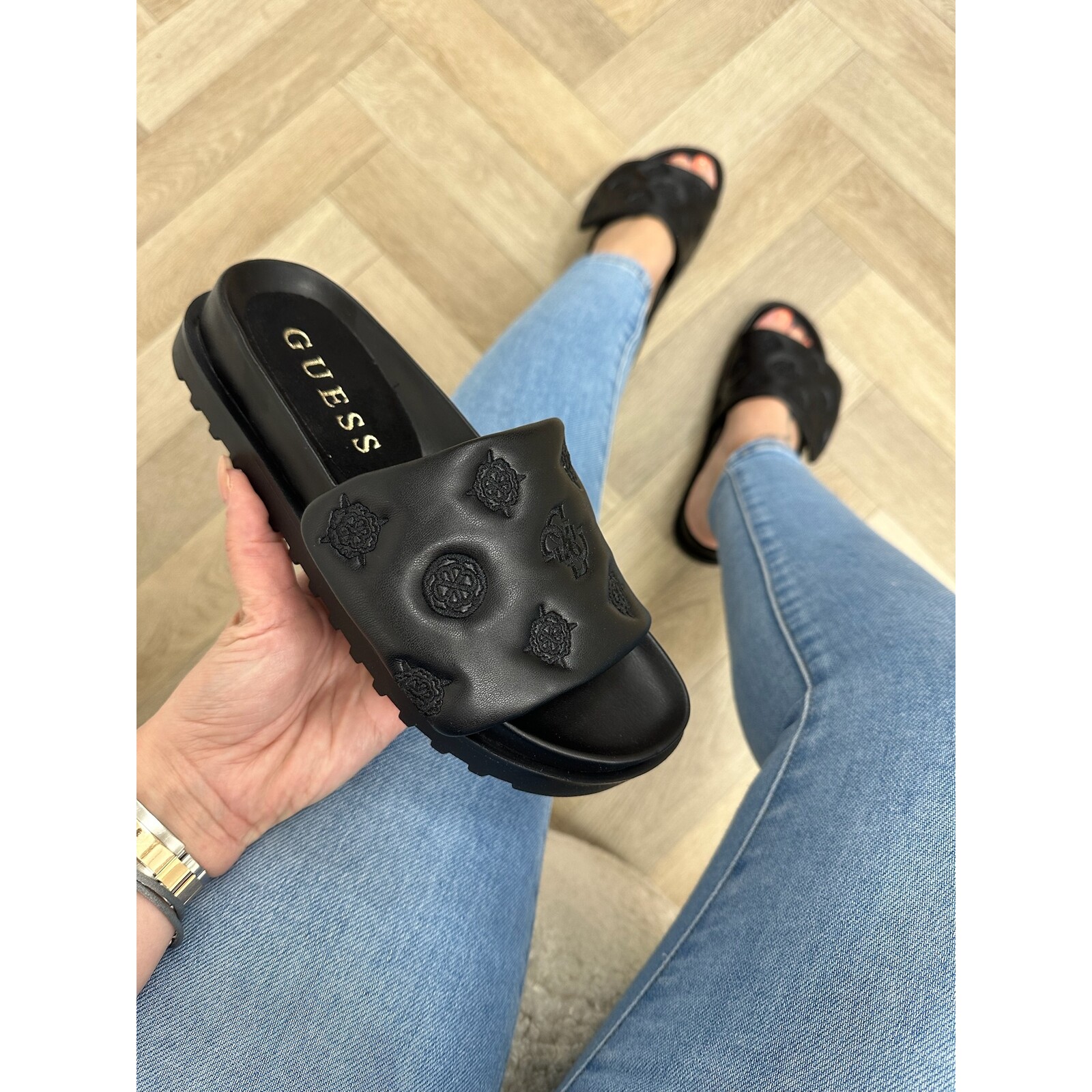Guess Slippers Fabio2 Black Guess 526