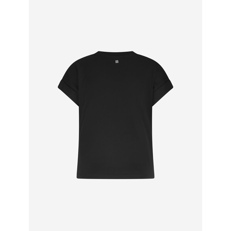 T-shirt Epaulette Black Nikkie