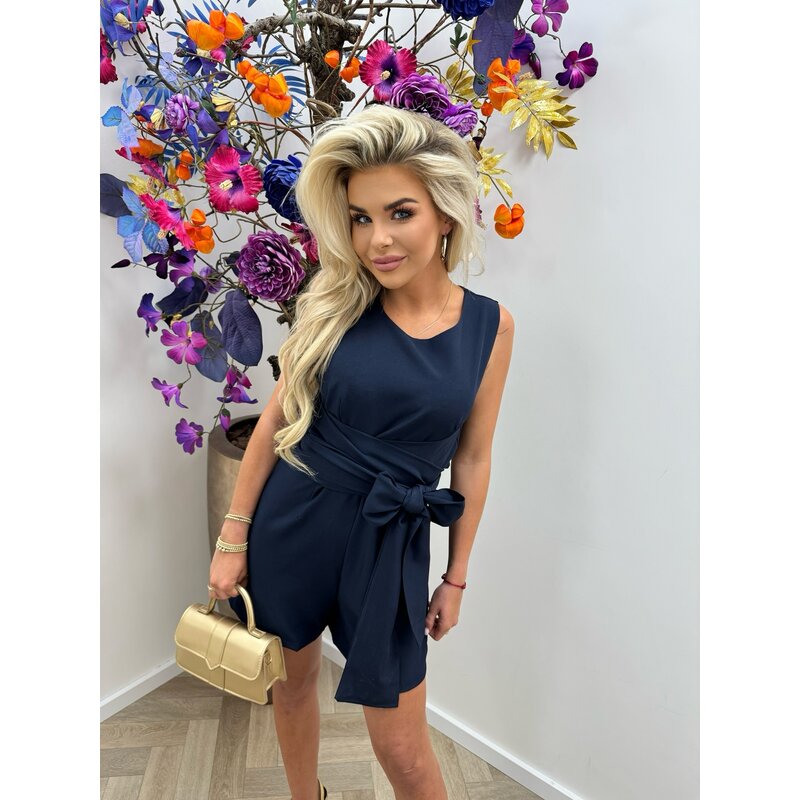Jumpsuit Vienna Bow Navy