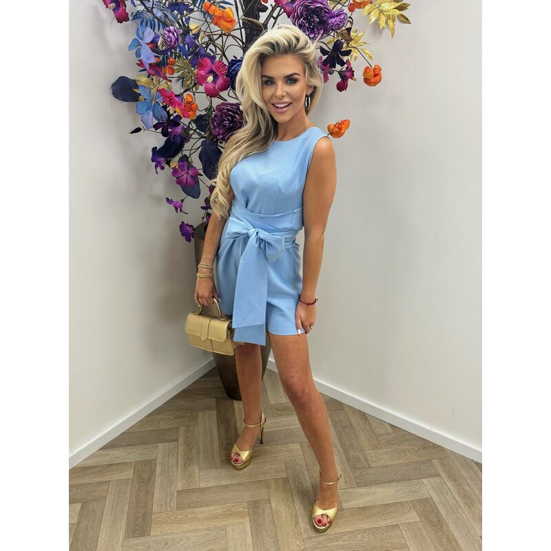 Jumpsuit Vienna Bow Light Blue