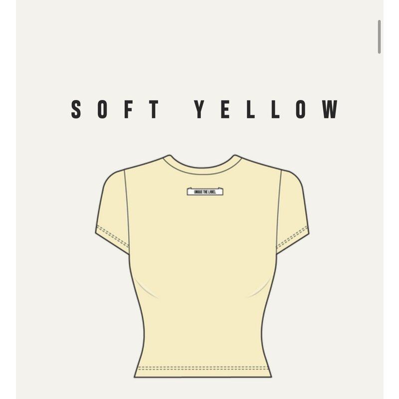 Top Nena Short Sleeve Soft Yellow