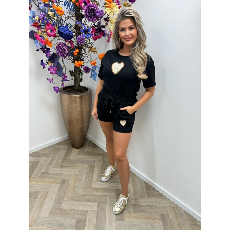 Set Heart Gucy Black