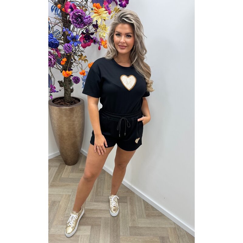Set Heart Gucy Black
