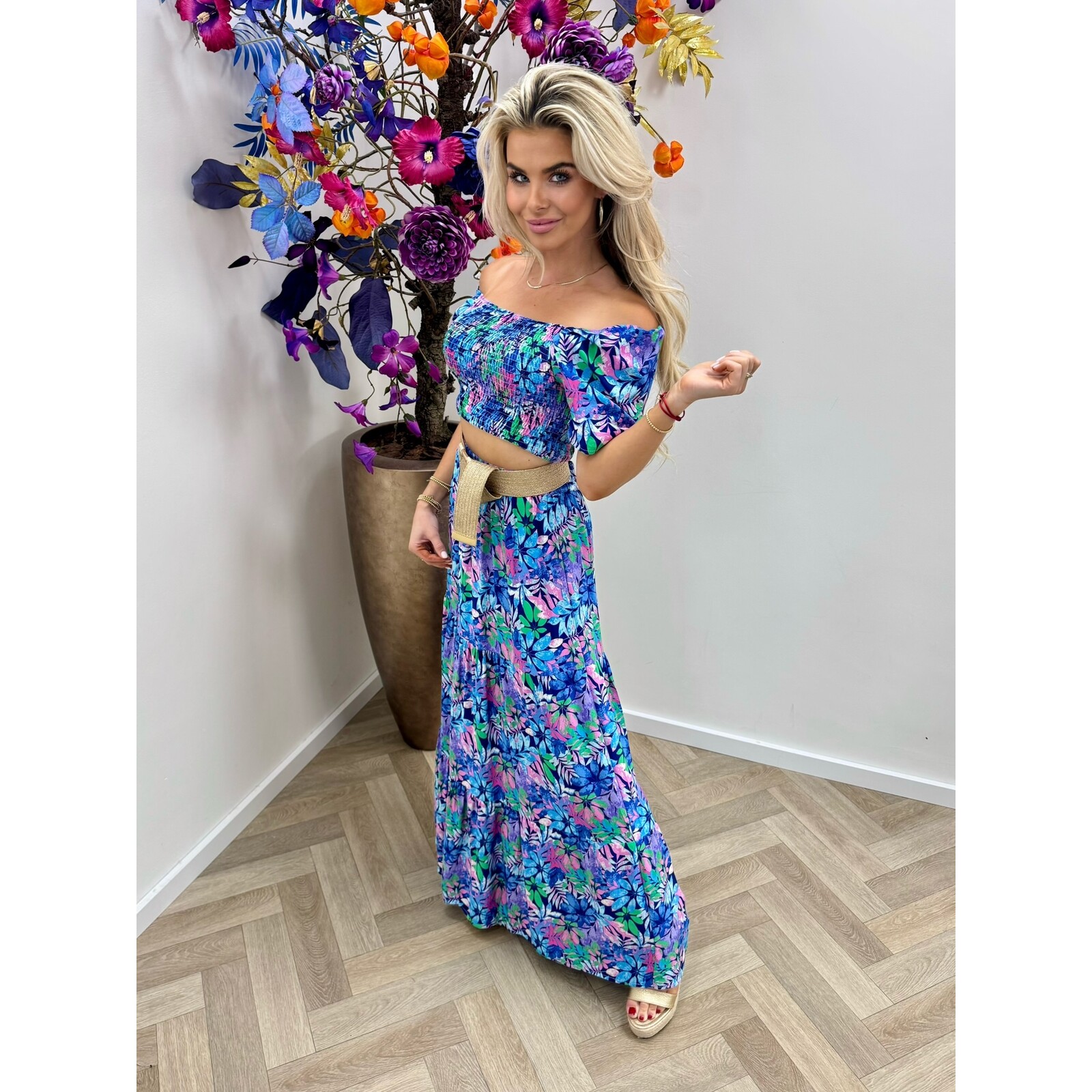 Set Flowers Florina - Kobalt FL379-5 (WEB ONLY)