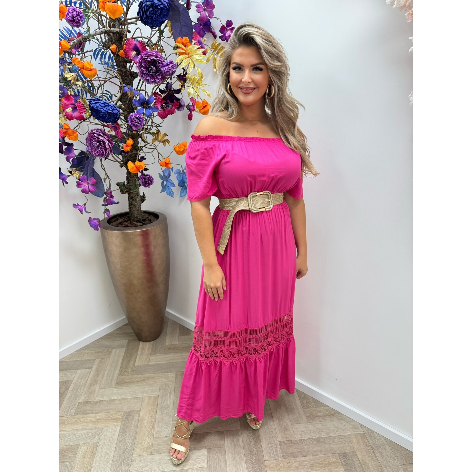 Dress  Cloe Pink FL578