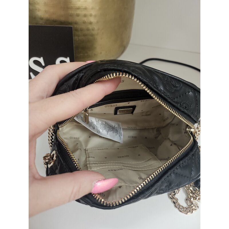 Crossbody Camera Adelasia Black Guess 542