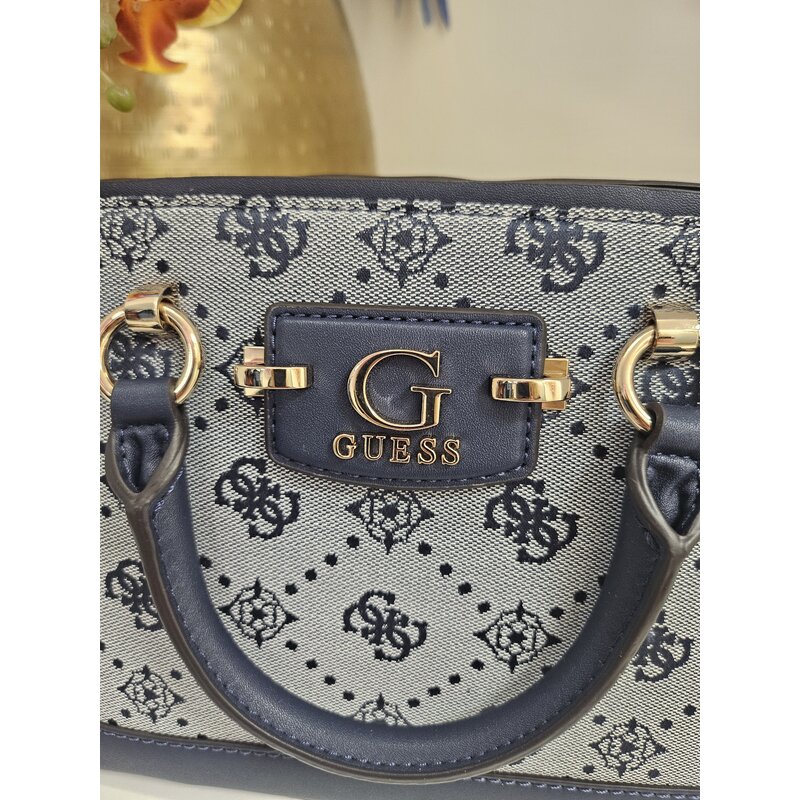 Satchel Bag Neda Dome Logo Navy Guess 544