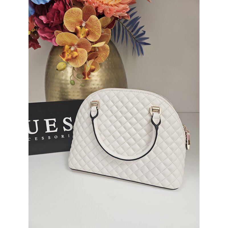 Satchel Bag Everlee Dome Off White  Guess 541