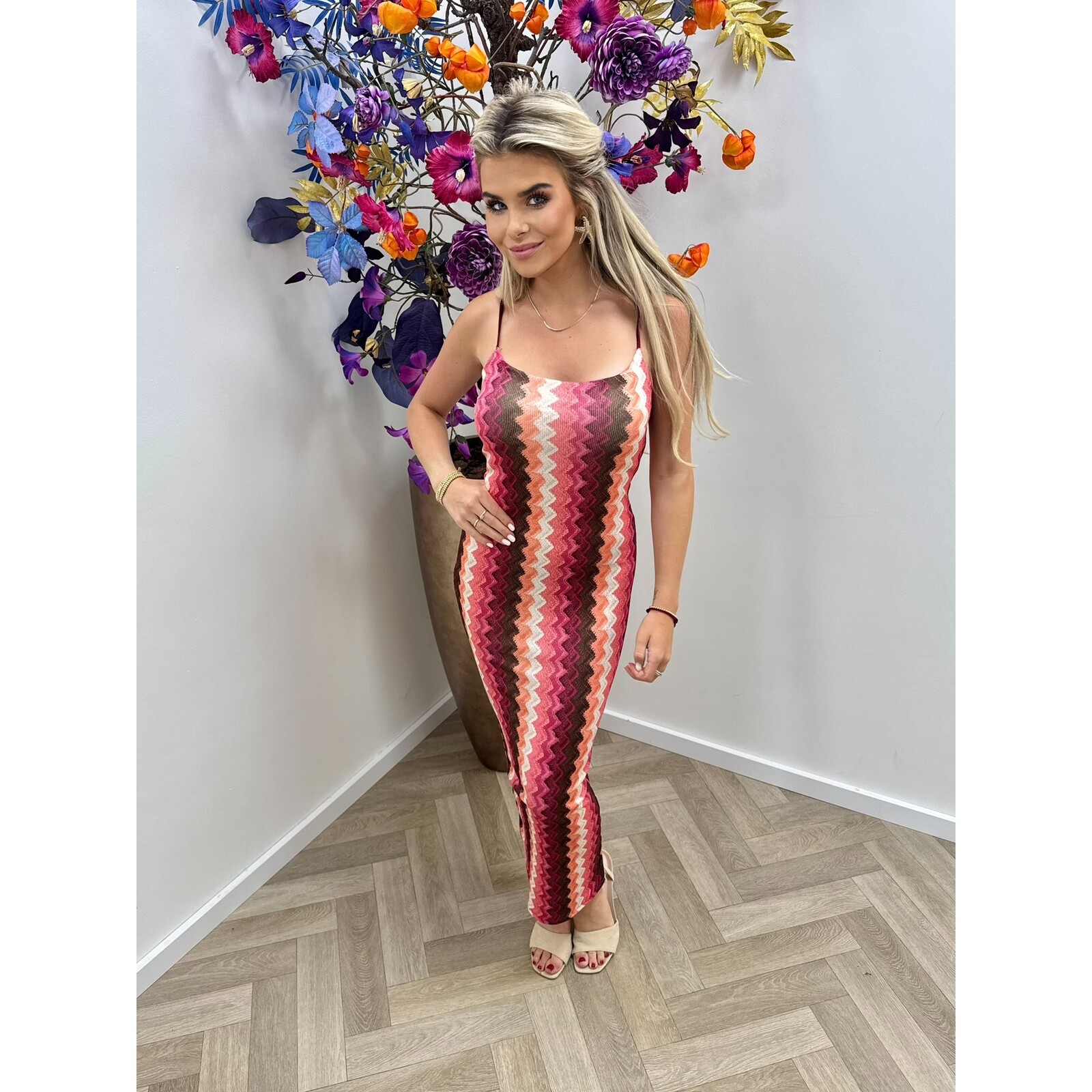 Long dress Missonia Bordeaux
