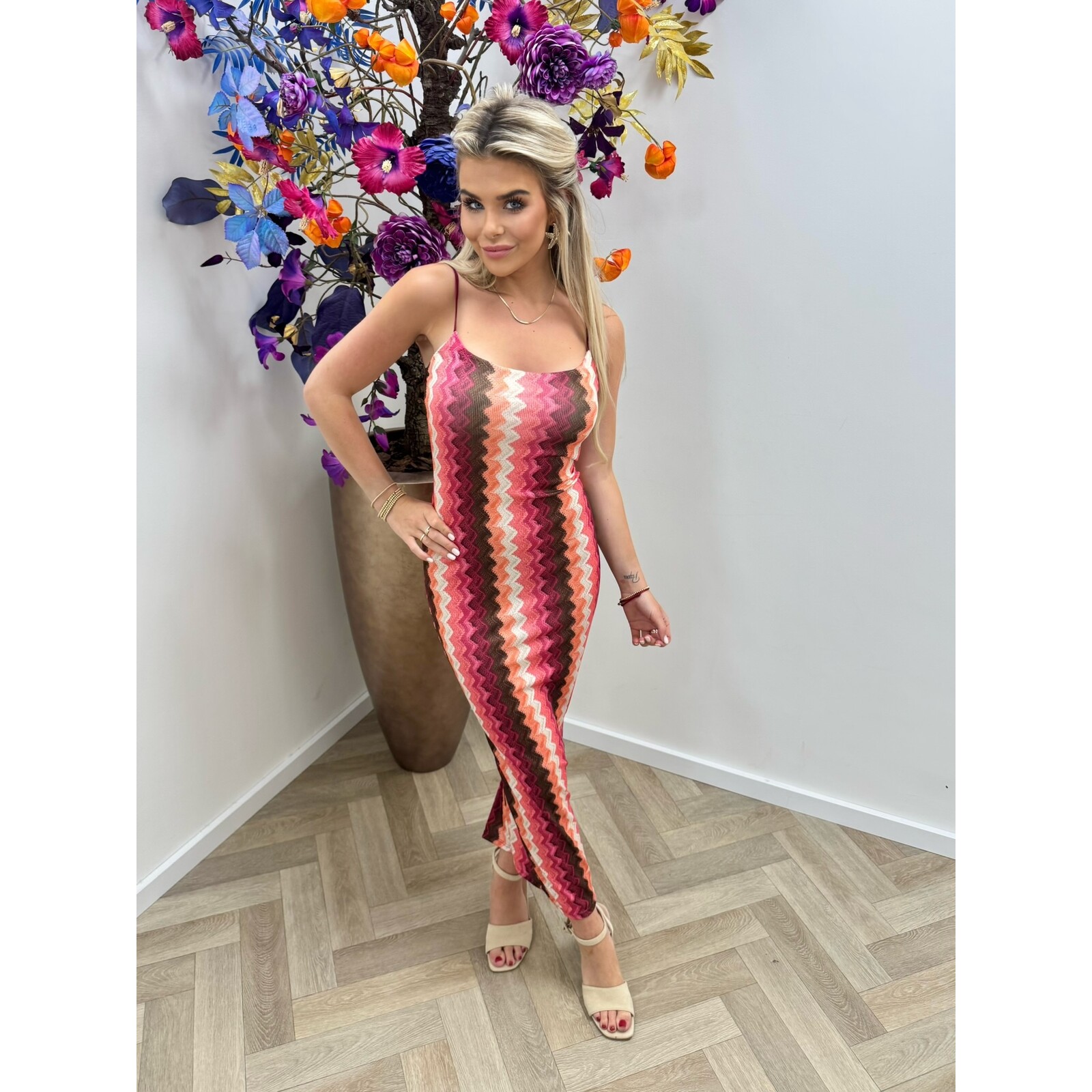 Long dress Missonia Bordeaux