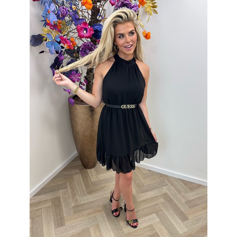 Basic Halter Dress Black