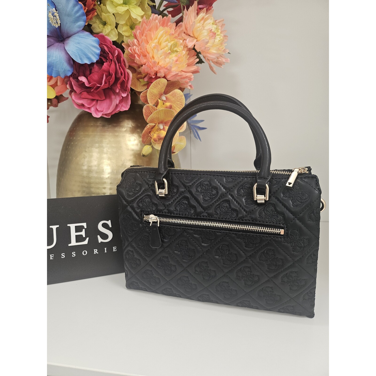 Guess Satchel Bag Adelasia Multi  Black Guess 559