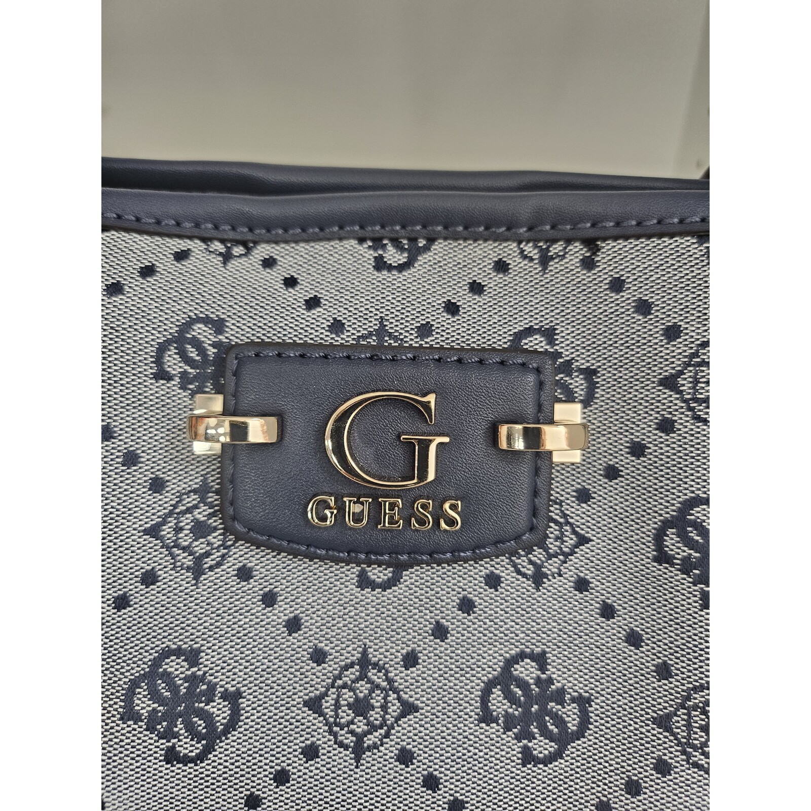 Guess Toto Bag Neda Large 2 in 1 Logo Navy Guess 560