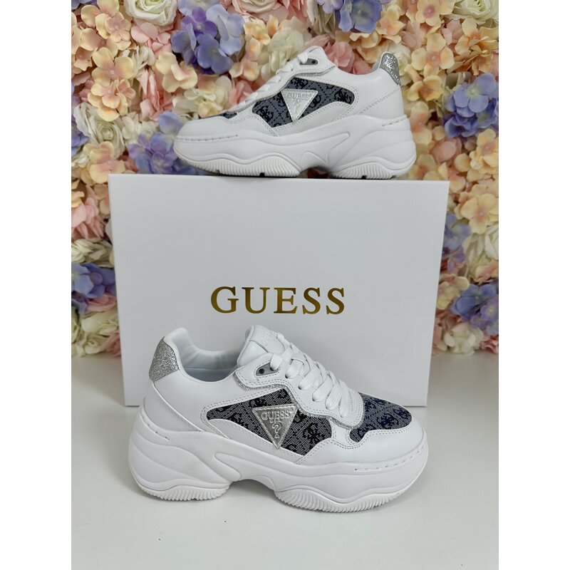 Sneakers Hapyy4 White Navy Guess 569