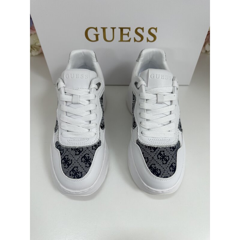 Sneakers Hapyy4 White Navy Guess 569