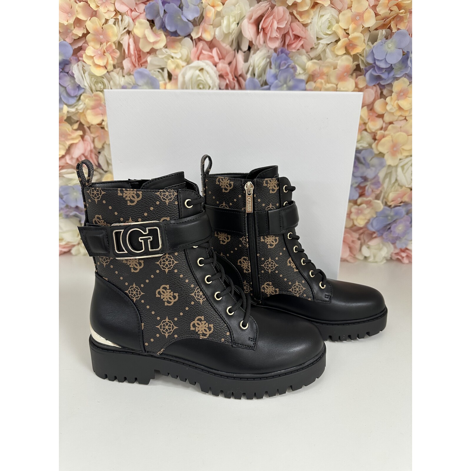 Guess Boots Oranda Logo Brown Guess 570