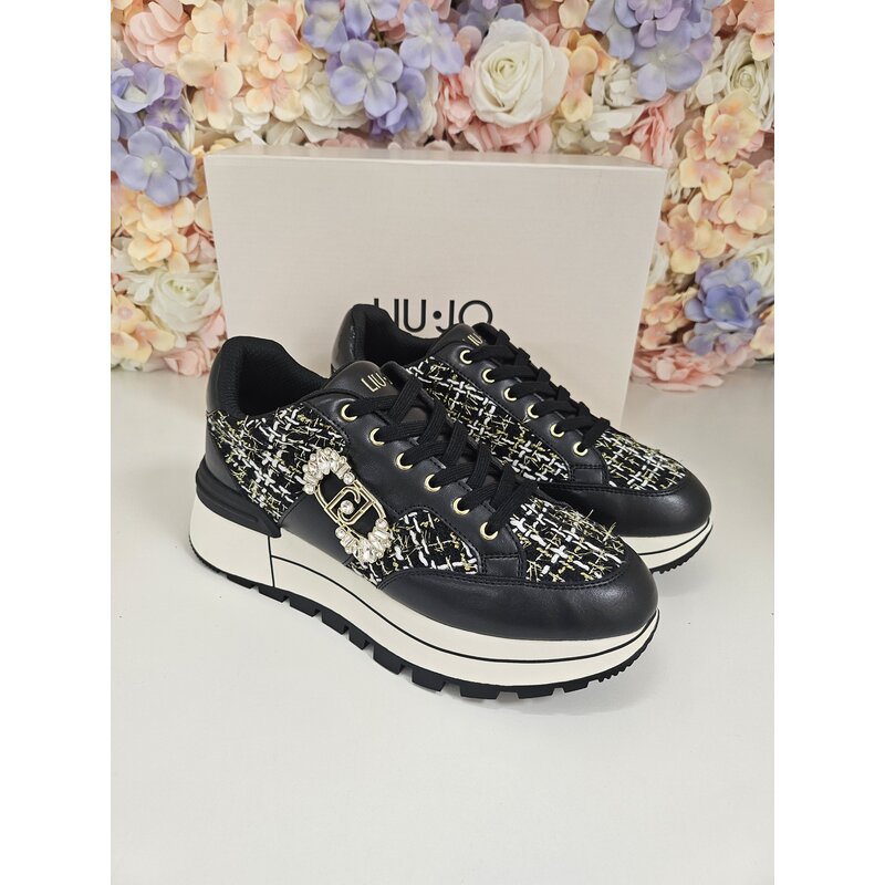 Sneakers Amazing Calf Leather  Boucle Black Liu Jo 1802