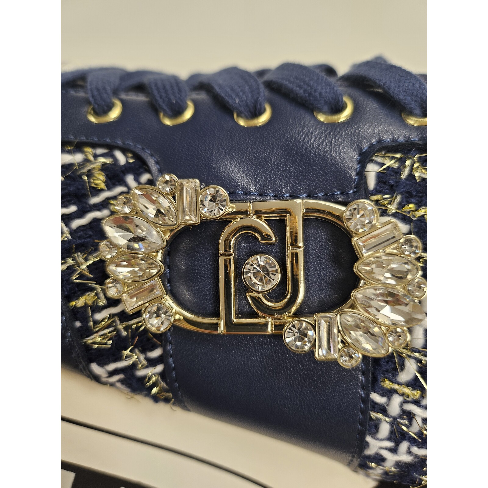 Liu-Jo Sneakers Amazing Calf Leather Boucle Blue Liu Jo 1803