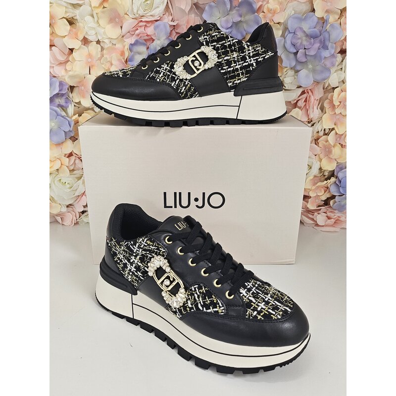 Sneakers Amazing Calf Leather  Boucle Black Liu Jo 1802