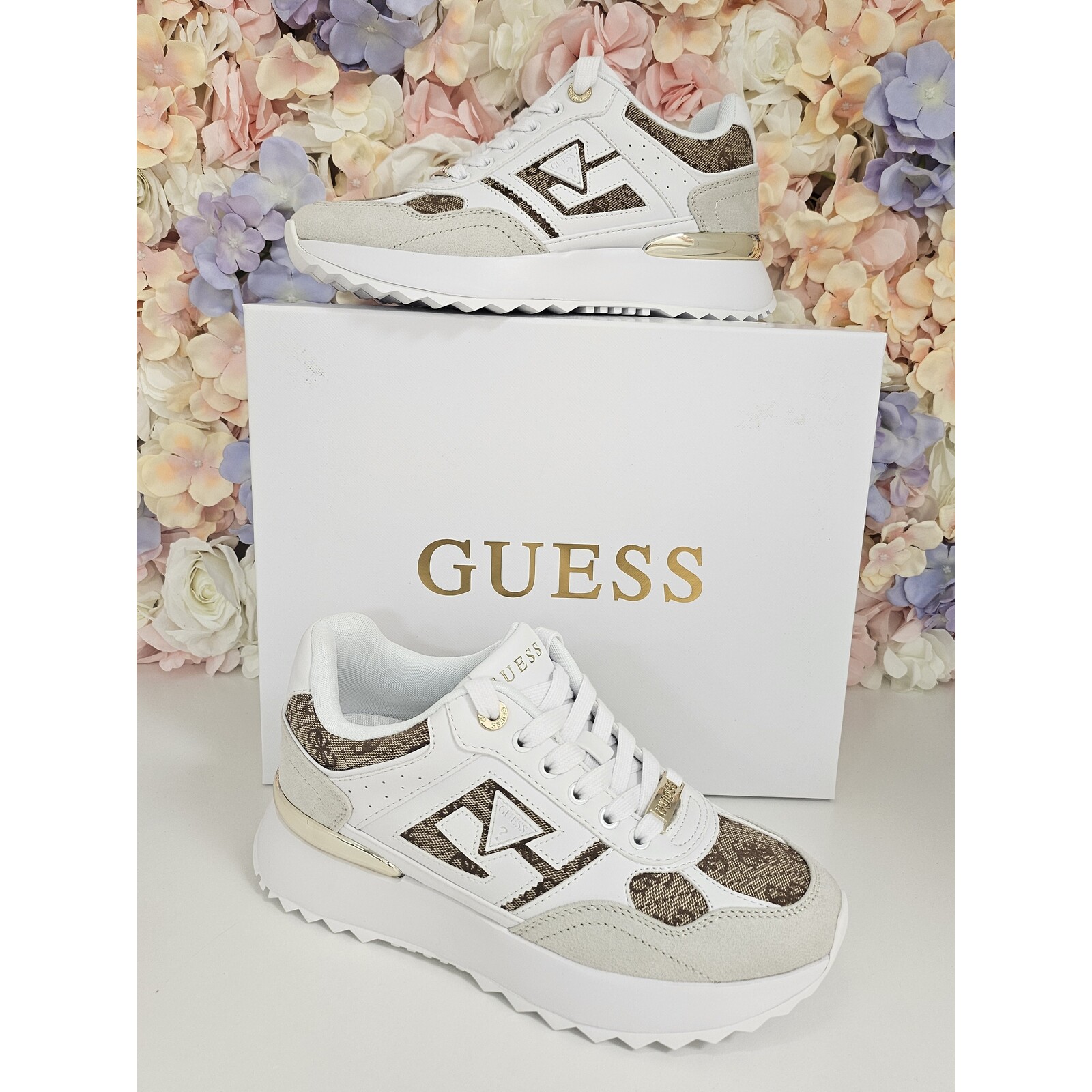 Guess Sneakers Korenzo Beige Brown Guess 573