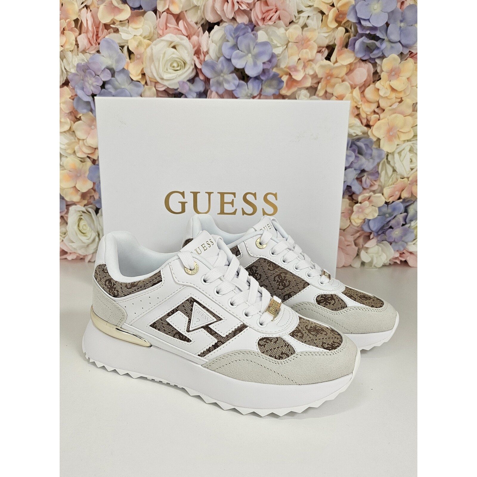 Guess Sneakers Korenzo Beige Brown Guess 573