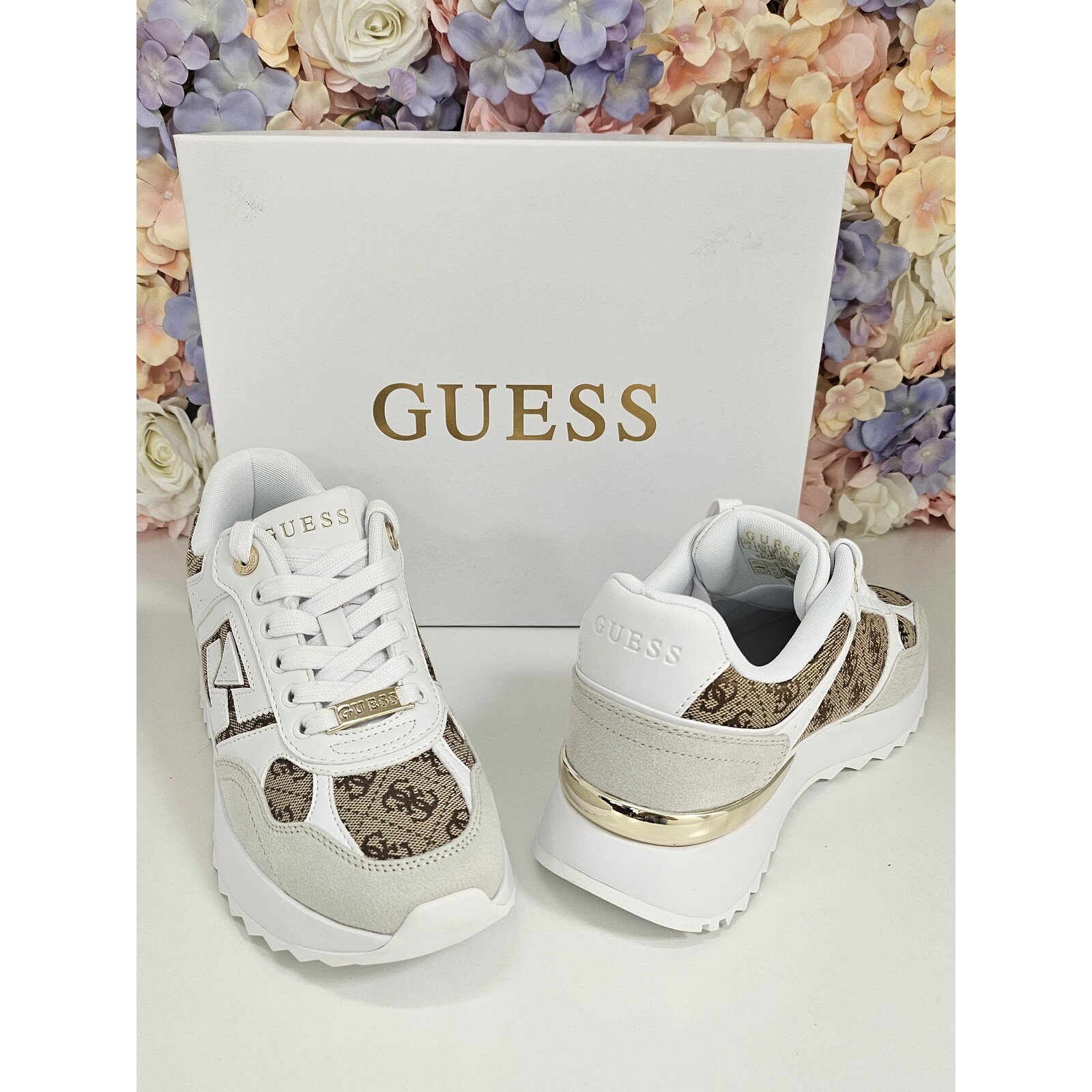 Guess Sneakers Korenzo Beige Brown Guess 573