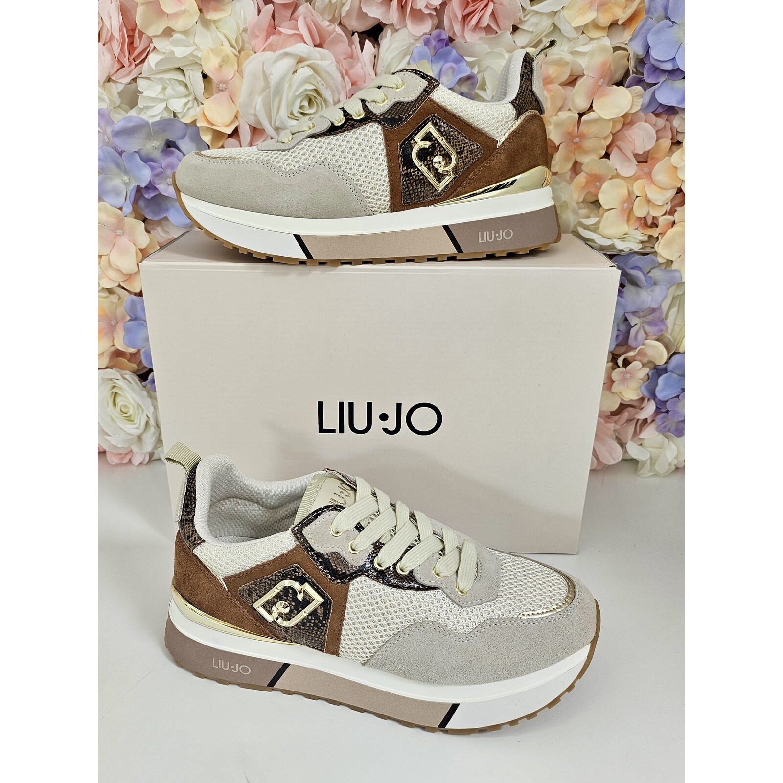 Liu-Jo Sneakers Maxi Wonder Camel Python Liu Jo 1811