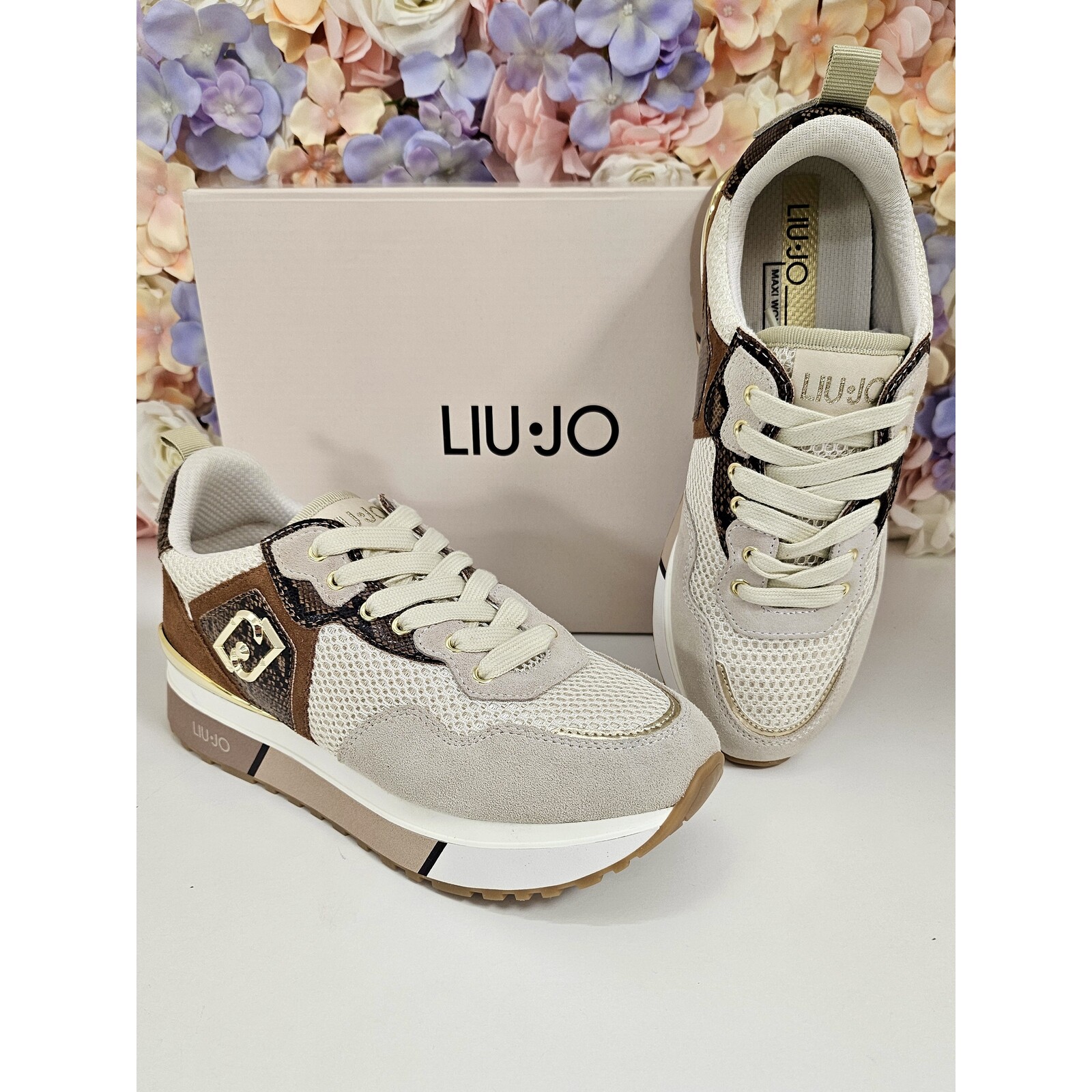 Liu-Jo Sneakers Maxi Wonder Camel Python Liu Jo 1811