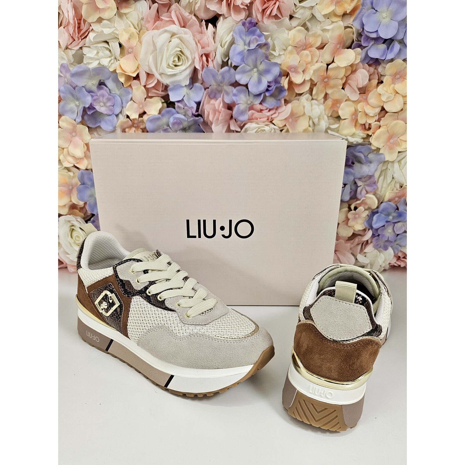 Liu-Jo Sneakers Maxi Wonder Camel Python Liu Jo 1811