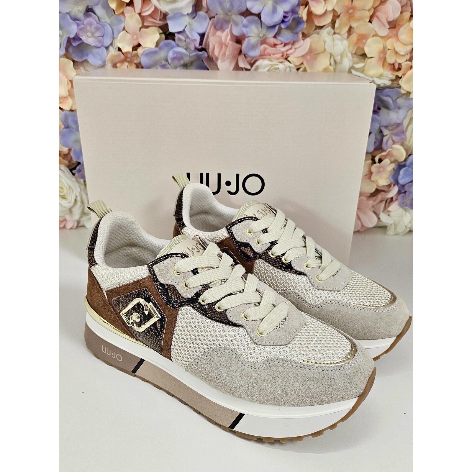 Liu-Jo Sneakers Maxi Wonder Camel Python Liu Jo 1811